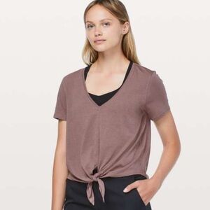 Lululemon Gonna Go Fly Front Knot Tee